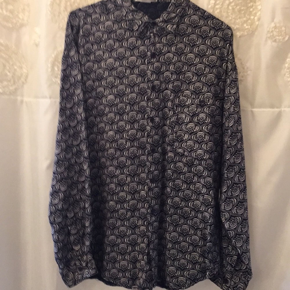 Fierce Brand Blue White Button Down Shirt